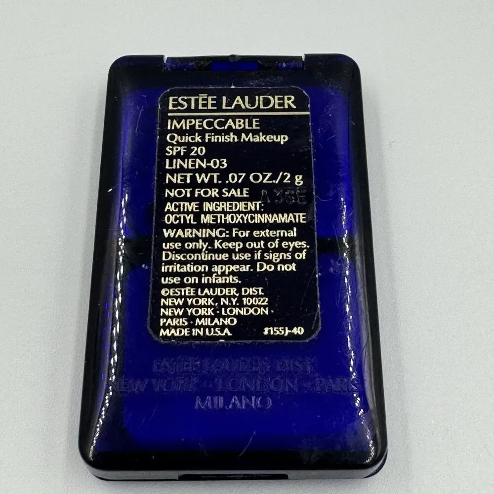 ESTEE LAUDER Impeccable Quick Finish Makeup Linen‎ 03 .07 oz 2 g MINI SIZE